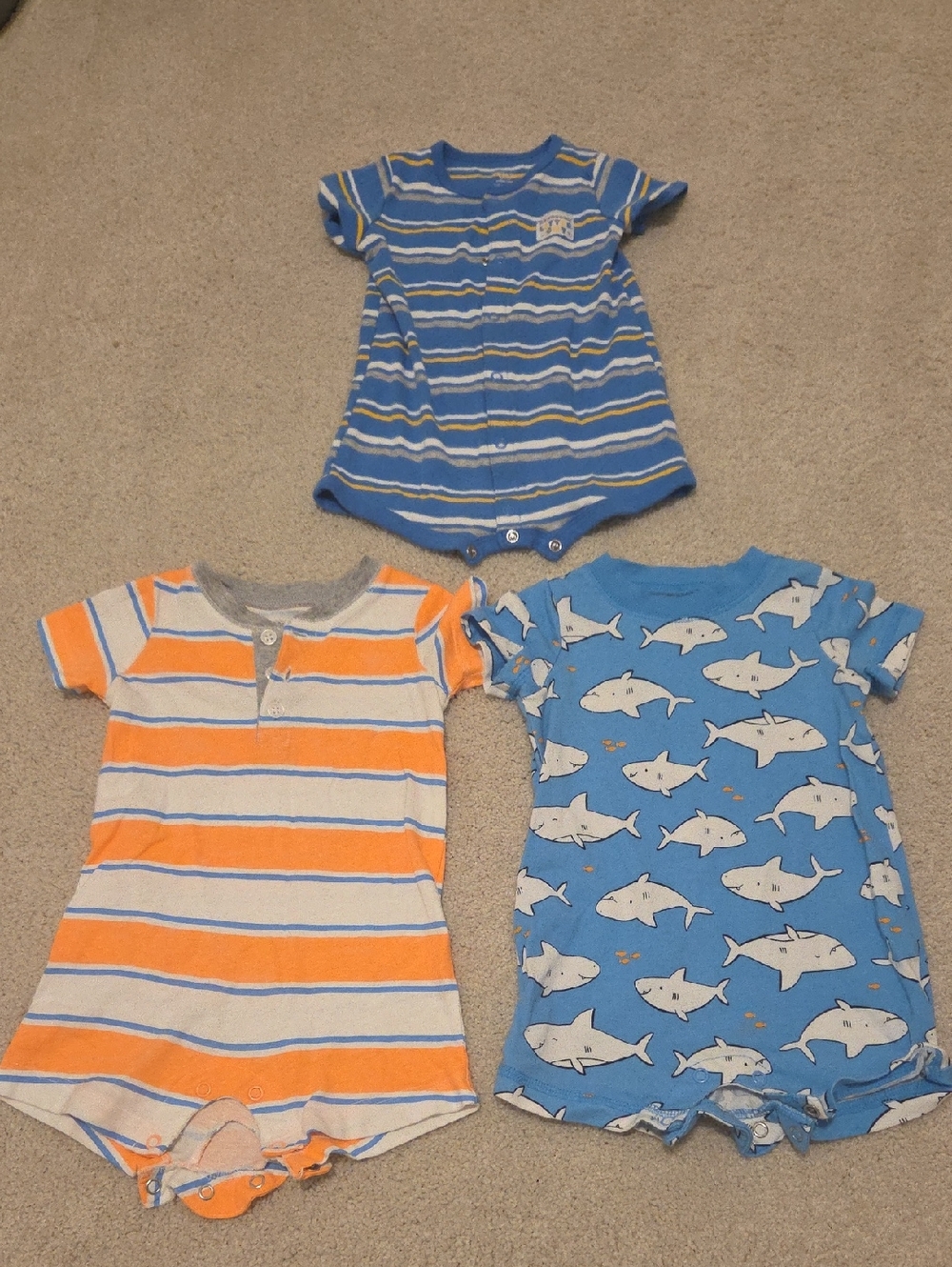 9 Month Short Sleeve One Piece Shorts Bundle Summer Clothes